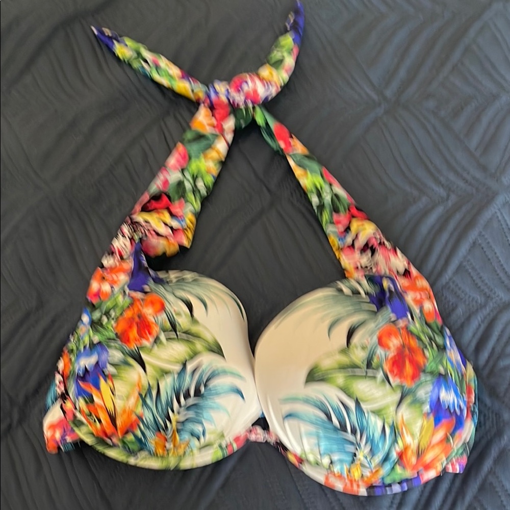 Venus Tropical Floral Halter Bikini Top